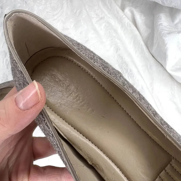 Easy Spirit Gray Brown Rounded Toe with Buckle Slip On Pumps Size 8.5M - Picture 7 of 11